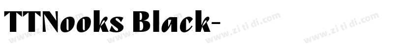 TTNooks Black字体转换